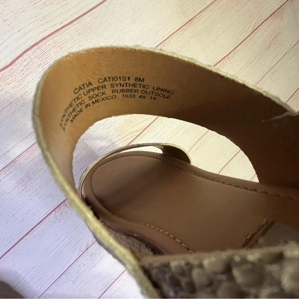 Steve Madden‎ Catia  Snake Espadrilles Sandals Size 8 M